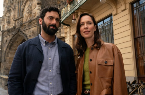 First look at Morgan Spector and Rebecca Hall in Dan Brown’s ‘Secrets of Secrets’